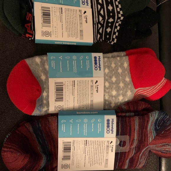 Bombas ladies ankle socks lot of 3 size large - Picture 2 of 5